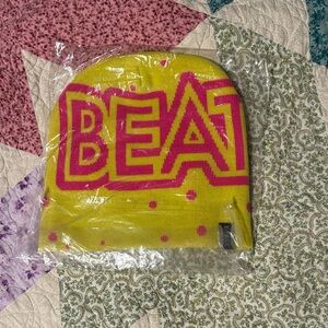 Vibrant Yellow and Pink Kids Beanie